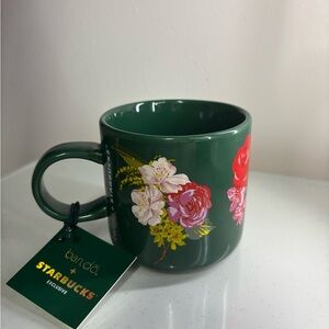 🆕NWT Starbucks Limited Edition 2018 Floral 12 oz mug w bando ✨